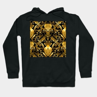 bourgeois style full golden Hoodie